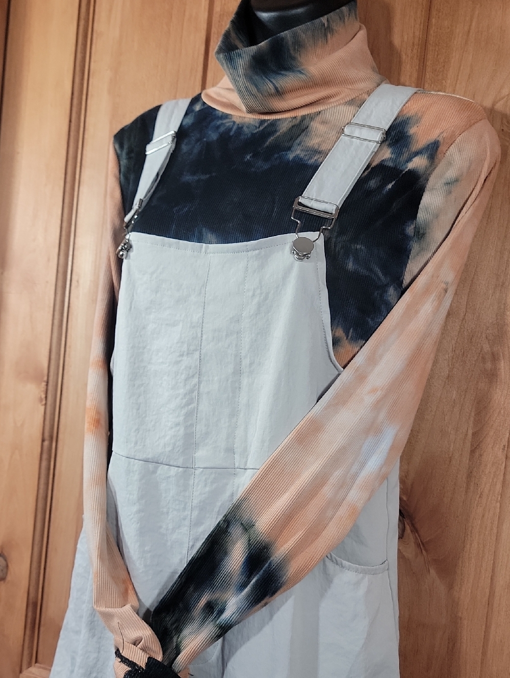 Beige Cargo Pocket Jumpsuit Overalls